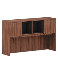 ALEVA286015WA ALERA VALENCIA SERIES HUTCH, 3-COMP, 58.88W X 15D X 35.38H, MODERN WALNUT