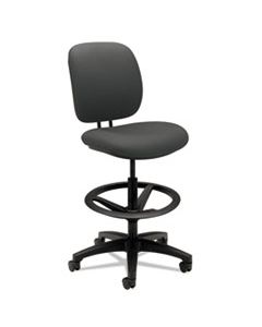HON5905CU19T COMFORTASK TASK STOOL WITH ADJUSTABLE FOOTRING, 32" SEAT HEIGHT, SUPPORTS UP TO 300 LBS, IRON ORE SEAT/BACK, BLACK BASE