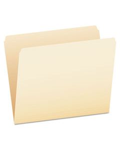 PFX752 MANILA FILE FOLDERS, STRAIGHT TAB, LETTER SIZE, 100/BOX