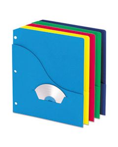 PFX32900 POCKET PROJECT FOLDERS, 3-HOLE PUNCHED, LETTER SIZE, ASSORTED COLORS, 10/PACK
