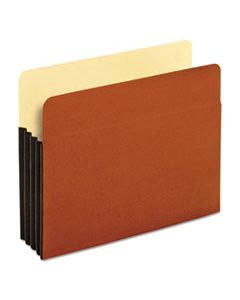 PFX63264 FILE POCKET W/ TYVEK, 3.5" EXPANSION, LETTER SIZE, REDROPE, 10/BOX