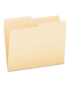 PFX75212 MANILA FILE FOLDERS, 1/2-CUT TABS, LETTER SIZE, 100/BOX