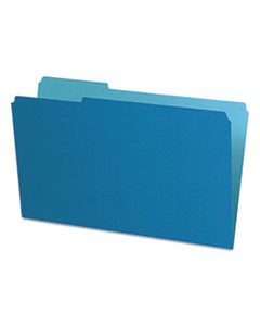 PFX435013BLU INTERIOR FILE FOLDERS, 1/3-CUT TABS, LEGAL SIZE, BLUE, 100/BOX