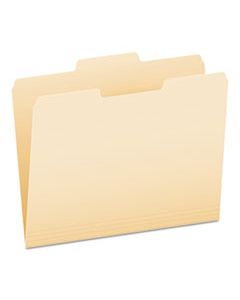 PFX752132 MANILA FILE FOLDERS, 1/3-CUT TABS, CENTER POSITION, LETTER SIZE, 100/BOX