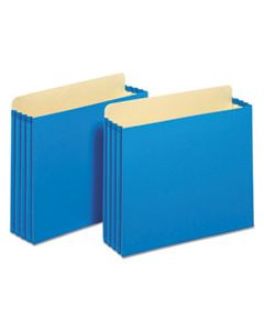 PFXFC1524PBLU FILE CABINET POCKETS, 3.5" EXPANSION, LETTER SIZE, BLUE, 10/BOX
