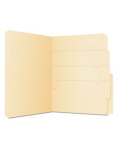 PFX10770 DIVIDE IT UP FILE FOLDERS, 1/2-CUT TABS, LETTER SIZE, MANILA, 24/PACK