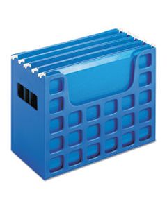 PFX23011 DESKTOP FILE W/HANGING FOLDERS, LETTER, PLASTIC, 12 1/4 X 6 X 9 1/2, BLUE