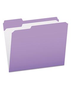 PFXR15213LAV DOUBLE-PLY REINFORCED TOP TAB COLORED FILE FOLDERS, 1/3-CUT TABS, LETTER SIZE, LAVENDER, 100/BOX
