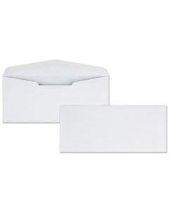 QUA11112 BUSINESS ENVELOPE, #10, BANKERS FLAP, GUMMED CLOSURE, 4.13 X 9.5, WHITE, 500/BOX