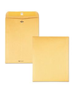 QUA37893 CLASP ENVELOPE, #93, CHEESE BLADE FLAP, CLASP/GUMMED CLOSURE, 9.5 X 12.5, BROWN KRAFT, 100/BOX