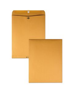 QUA37910 CLASP ENVELOPE, #110, CHEESE BLADE FLAP, CLASP/GUMMED CLOSURE, 12 X 15.5, BROWN KRAFT, 100/BOX