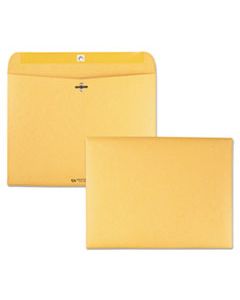 QUA38090 REDI-FILE CLASP ENVELOPE, #90, CHEESE BLADE FLAP, CLASP/GUMMED CLOSURE, 9 X 12, BROWN KRAFT, 100/BOX