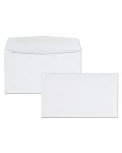 QUA90070 BUSINESS ENVELOPE, #6 3/4, COMMERCIAL FLAP, GUMMED CLOSURE, 3.63 X 6.5, WHITE, 500/BOX