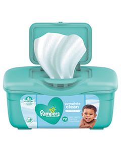 PGC75476 COMPLETE CLEAN BABY WIPES, 1 PLY, BABY FRESH, 72 WIPES/TUB, 8 TUBS/CARTON