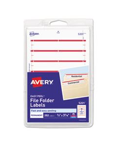 AVE05201 PRINTABLE 4" X 6" - PERMANENT FILE FOLDER LABELS, 0.69 X 3.44, WHITE, 7/SHEET, 36 SHEETS/PACK