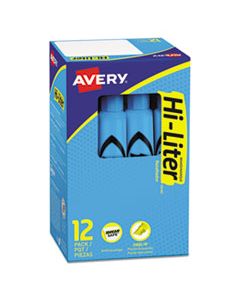 AVE07746 HI-LITER DESK-STYLE HIGHLIGHTERS, CHISEL TIP, LIGHT BLUE, DOZEN