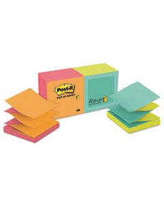 MMMR330NALT ORIGINAL POP-UP REFILL, ALTERNATING CAPE TOWN COLORS, 3 X 3, 100-SHEET, 12/PACK