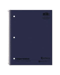 TOP25207 EARTHWISE BY 100% RECYCLED SINGLE SUBJECT NOTEBOOKS, COLLEGE RULE, RANDOMLY ASSORTED COLOR COVERS, 11 X 8.5, 100 SHEETS