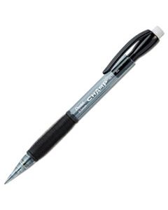 PENAL15A CHAMP MECHANICAL PENCIL, 0.5 MM, HB (#2.5), BLACK LEAD, TRANSLUCENT GRAY BARREL, DOZEN