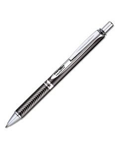 PENBL407AA ENERGEL ALLOY RT RETRACTABLE GEL PEN, MEDIUM 0.7MM, BLACK INK, BLACK BARREL