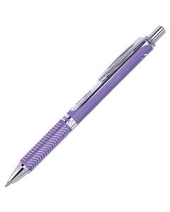 PENBL407VV ENERGEL ALLOY RT RETRACTABLE GEL PEN, MEDIUM 0.7MM, VIOLET INK, VIOLET BARREL