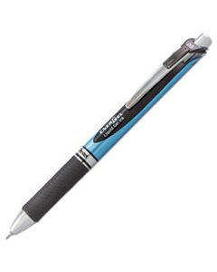 PENBLN75A ENERGEL RTX RETRACTABLE GEL PEN, FINE 0.5MM, BLACK INK, SILVER/BLACK BARREL