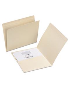 SMD10315 TOP TAB FILE FOLDERS WITH INSIDE POCKET, STRAIGHT TAB, LETTER SIZE, MANILA, 50/BOX