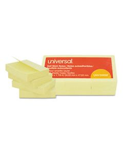 UNV35662 SELF-STICK NOTE PADS, 1 1/2 X 2, YELLOW, 12 100-SHEET/PACK