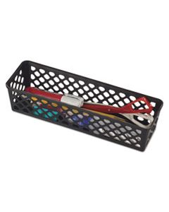 OIC26200 RECYCLED SUPPLY BASKET, 10.125" X 3.0625" X 2.375", BLACK