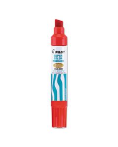 PIL45300 JUMBO REFILLABLE PERMANENT MARKER, BROAD CHISEL TIP, RED