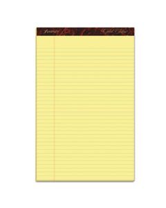TOP20030 GOLD FIBRE WRITING PADS, WIDE/LEGAL RULE, 8.5 X 14, CANARY, 50 SHEETS, DOZEN