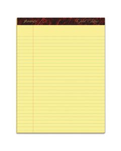 TOP20020 GOLD FIBRE WRITING PADS, WIDE/LEGAL RULE, 8.5 X 11.75, CANARY, 50 SHEETS, DOZEN