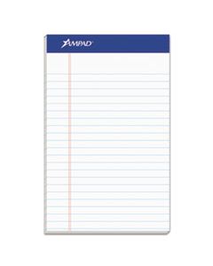 TOP20154 RECYCLED WRITING PADS, NARROW RULE, 5 X 8, WHITE, 50 SHEETS, DOZEN