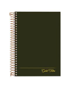 TOP20801 GOLD FIBRE PERSONAL NOTEBOOKS, 1 SUBJECT, MEDIUM/COLLEGE RULE, CLASSIC GREEN COVER, 7 X 5, 100 SHEETS