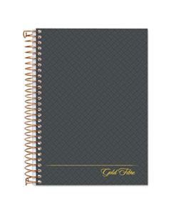 TOP20803 GOLD FIBRE PERSONAL NOTEBOOKS, 1 SUBJECT, MEDIUM/COLLEGE RULE, DESIGNER GRAY COVER, 7 X 5, 100 SHEETS
