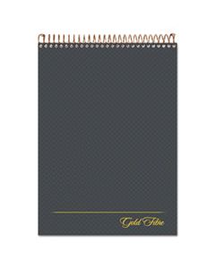TOP20813 GOLD FIBRE WIREBOUND WRITING PAD W/ COVER, 1 SUBJECT, PROJECT NOTES, GRAY COVER, 8.5 X 11.75, 70 SHEETS
