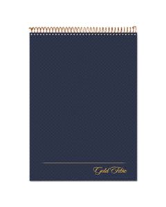 TOP20815 GOLD FIBRE WIREBOUND WRITING PAD W/ COVER, 1 SUBJECT, PROJECT NOTES, NAVY COVER, 8.5 X 11.75, 70 SHEETS