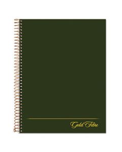 TOP20816 GOLD FIBRE WIREBOUND WRITING PAD W/ COVER, 1 SUBJECT, PROJECT NOTES, GREEN COVER, 9.5 X 7.25, 84 SHEETS