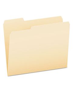 PFX62702 SMART SHIELD TOP TAB FILE FOLDERS, 1/3-CUT TABS, LETTER SIZE, MANILA, 100/BOX