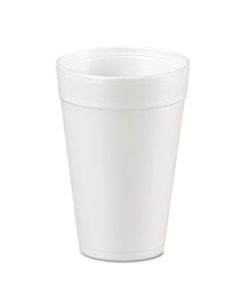 DCC32TJ32 FOAM DRINK CUPS, 32 OZ, WHITE, 25/BAG, 20 BAGS/CARTON