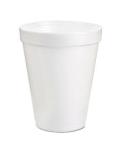 DCC6J6 FOAM DRINK CUPS, 6 OZ, WHITE, 25/BAG, 40 BAGS/CARTON