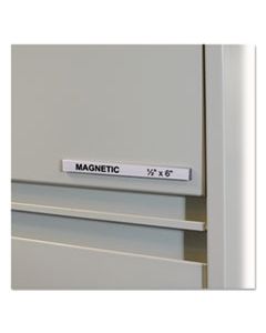 CLI87207 HOL-DEX MAGNETIC SHELF/BIN LABEL HOLDERS, SIDE LOAD, 1/2" X 6", CLEAR, 10/BOX