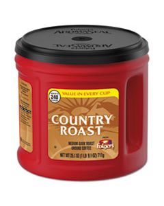 FOL20672 COUNTRY ROAST COFFEE, COUNTRY ROAST, 25.1 OZ CANISTER, 6/CARTON