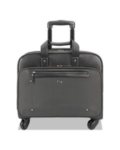 USLEXE95010 GRAMERCY ROLLING CASE, 10.25" X 15.62" X 15.62", POLYESTER, GRAY