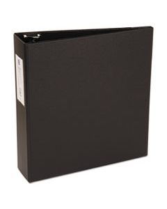 AVE04601 ECONOMY NON-VIEW BINDER WITH ROUND RINGS, 3 RINGS, 3" CAPACITY, 11 X 8.5, BLACK