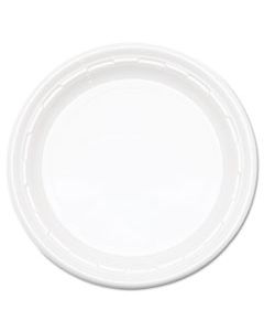 DCC9PWFPK FAMOUS SERVICE PLASTIC IMPACT DINNERWARE, PLATE, 9", WHITE, 125/PACK