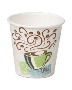 DXE5310DXPK PERFECTOUCH PAPER HOT CUPS, 10 OZ, COFFEE HAZE DESIGN, 25/PACK