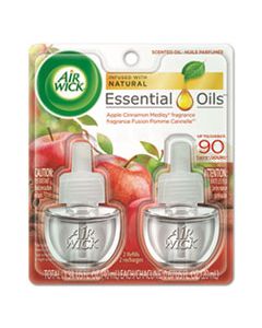 RAC80420PK SCENTED OIL REFILL, WARMING - APPLE CINNAMON MEDLEY, 0.67 OZ, ORANGE, 2/PACK