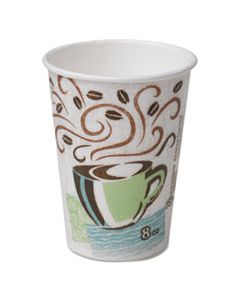 DXE5338CDPK PERFECTOUCH PAPER HOT CUPS, 8 OZ, COFFEE HAZE DESIGN, 50/PACK