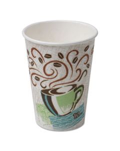 DXE5342CD PERFECTOUCH PAPER HOT CUPS, 12 OZ, COFFEE HAZE DESIGN, 50/SLEEVE, 20 SLEEVES/CARTON